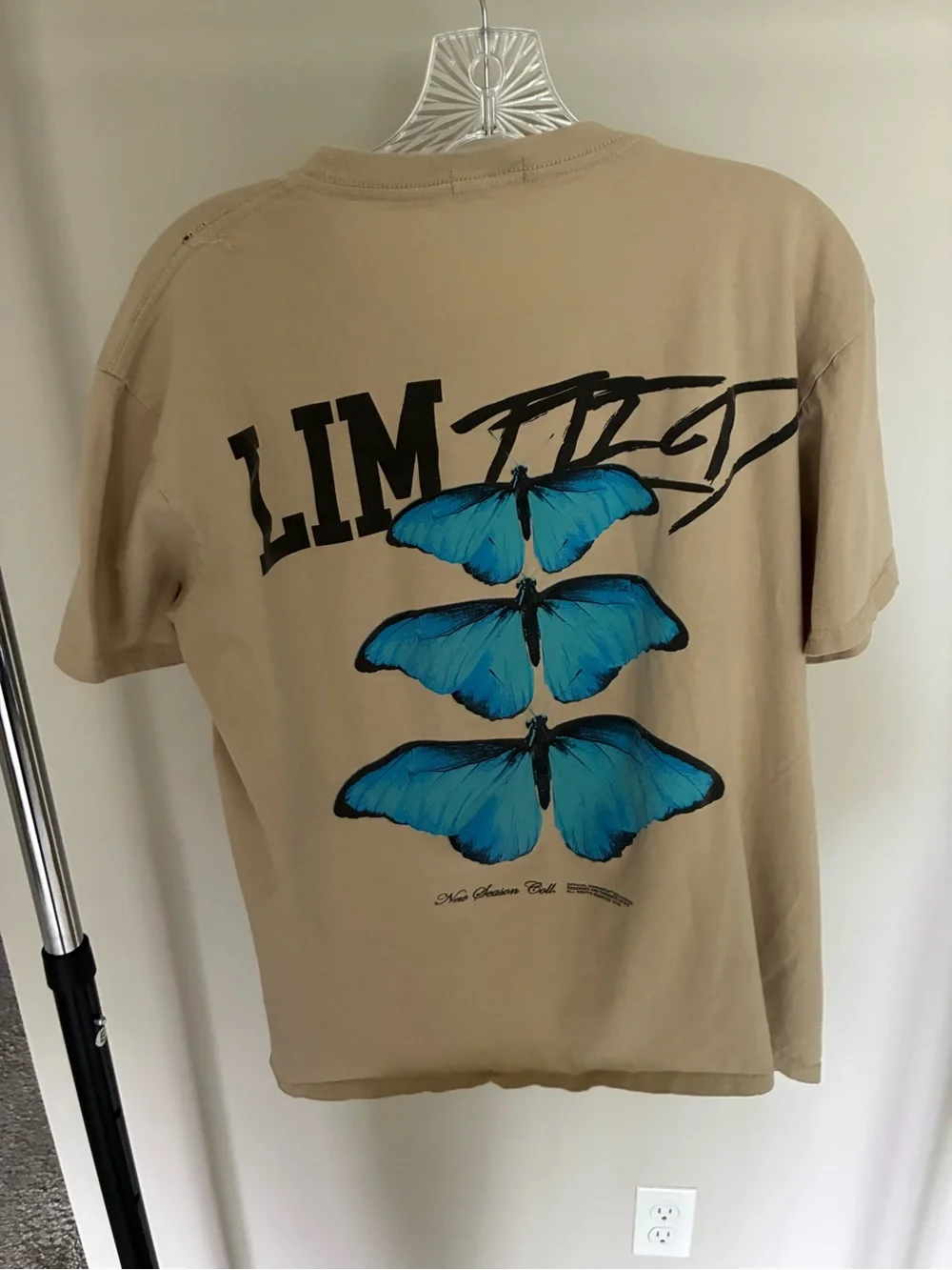 Boohoo Mens Beige Crew Neck Short Sleeve T-Shirt